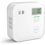 Smartwares CO-Melder FGA-13091 in Weiss mit Anzeige und Testtaste an der Wand