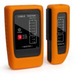 Hiija Netzwerkkabel-Tester NCT-00 mit Gummihülle und Fernmodul für RJ45 und RJ11
