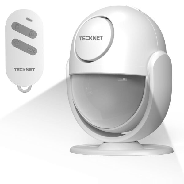 TECKNET TK-HA001 Bewegungsmelder-Alarm in Weiss mit Fernbedienung