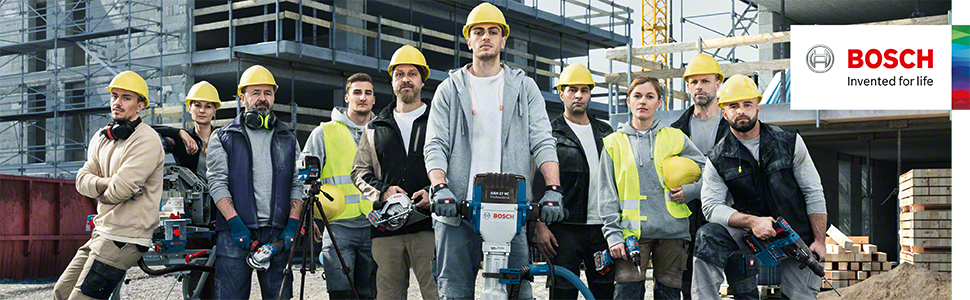 Bosch Professional GLI 18V-2200 C Akku-Baustellenlampe in Blau mit verstellbarem Leuchtkopf – Detail 1