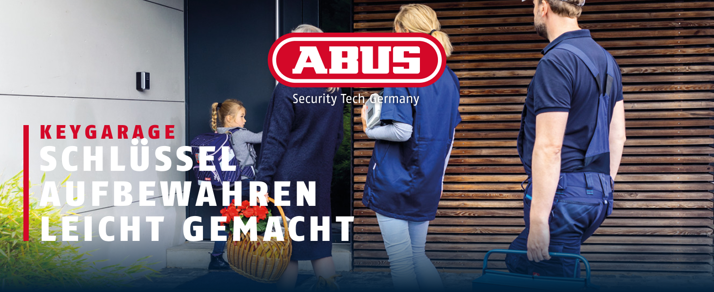ABUS KeyGarage 797 Schlüsselbox mit silberner Zahlenradklappe und schwarzem kunststoffummanteltem Bügel – Detail 1