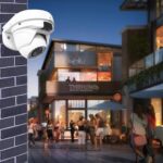 WiTi BK06 Anschlussdose aus weissem Metall als Wandhalterung für eine Dome-Überwachungskamera