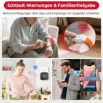 CallToU Notrufknopf-Set in Schwarz mit Empfänger und zwei tragbaren Sendern