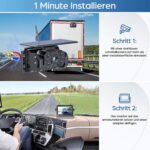 VASTEND VS-7A Solar-Rückfahrkamera mit Magnetfuss und 7-Zoll-Monitor