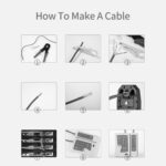 Netzwerk-Werkzeugset mit RJ45-Crimpzange, LAN-Kabeltester, Abisolierzange und Werkzeugtasche