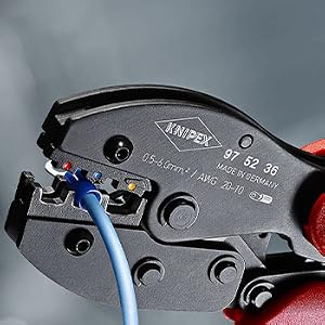 KNIPEX Crimpzange 97 51 10 SB für Westernstecker mit Mehrkomponenten-Griffen – Detail 2