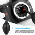 ARVOK Kamera-Reinigungsset mit 32 Teilen, Luftgebläse, Reinigungsstift, Bürsten und Aufbewahrungsbox