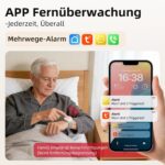 CallToU TY01WH Notrufknopf in Weiss mit Armband und steckbarem Empfänger