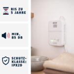 ABUS Gasmelder GWM100ME für Erdgas und Methan, 85 dB, 230 V, EN 50194-1 – Bild 2