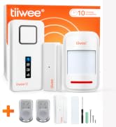 tiiwee X1-XL Alarmset mit Sirene, vier Fenstersensoren und zwei Fernbedienungen – Detail 2