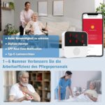 ChunHee WiFi-Notrufknopf mit weissem Empfänger und tragbarer SOS-Taste