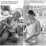 COTINSE Hausnotruf-Set mit weissem Empfänger und tragbarem SOS-Sender