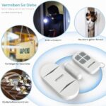 LACORAMO DA-35 Türalarm in Weiss mit Magnetkontakt und zwei Fernbedienungen
