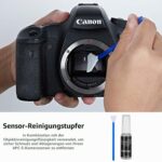 KuuZuse Kamera-Reinigungsset mit Gebläse, Reinigungsstift, Mikrofasertüchern, Sensortupfern und Tragetasche