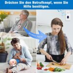 Daytech Notrufset für Senioren in Weiss mit SOS-Armband, Ruftaste und Funkempfänger