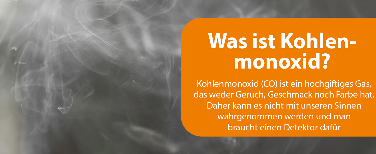 Smartwares CO-Melder FGA-13091 in Weiss mit Anzeige und Testtaste an der Wand – Detail 2