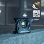 Brennenstuhl Akku-Baustrahler mit 4500 Lumen und eingesetztem 18-Volt-Akku