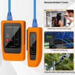 Hiija Netzwerkkabel-Tester NCT-00 mit Gummihülle und Fernmodul für RJ45 und RJ11