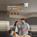 HEIMAN HS1CA Kohlenmonoxidmelder mit weissem Gehäuse