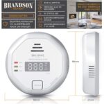 Brandson Kohlenmonoxid-Melder in Weiss mit LCD-Anzeige der CO-Konzentration