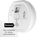 Ei Electronics Ei208D Kohlenmonoxidmelder mit Display, Testknopf und Montageplatte