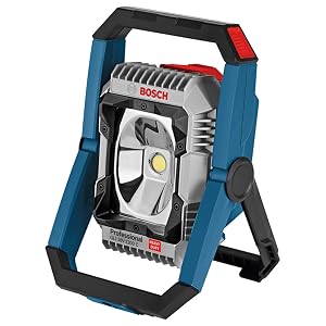 Bosch Professional GLI 18V-2200 C Akku-Baustellenlampe in Blau mit verstellbarem Leuchtkopf – Detail 2