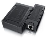CSL Netzwerk-Kabeltester in Schwarz mit Haupteinheit, abnehmbarer Remote-Einheit und LED-Reihe