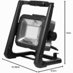 Makita DML805 LED-Baustrahler mit 20 LED, Tragegriff und aufgewickeltem Netzkabel