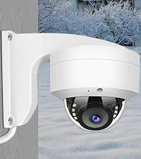 WiTi BK06 Anschlussdose aus weissem Metall als Wandhalterung für eine Dome-Überwachungskamera – Detail 3