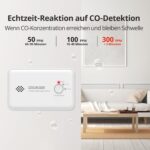 Wisualarm C03 Kohlenmonoxidmelder ohne Display mit Test- und Stummtaste