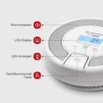 X-Sense CO03D Kohlenmonoxidmelder mit LCD-Anzeige des gemessenen CO-Werts