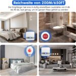 Aufachieve Notrufset mit Uhrensender, Taschenuhr-Sender und Empfänger für die Steckdose