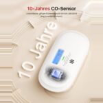X-Sense XC0C-SR Kohlenmonoxid-Melder in Weiss mit digitalem Display und Testtaste