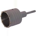 Bohrkrone 150 mm mit Hartmetallschneiden und SDS-Max-Verlängerung