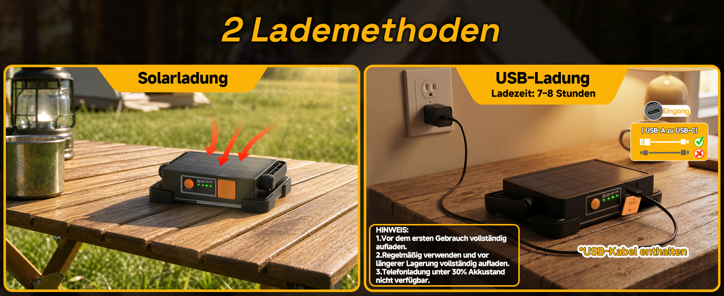 OHAYORI 8-CUP LED Baustrahler mit klappbarem Griff, Magnetsockel und USB-Anschluss – Detail 3