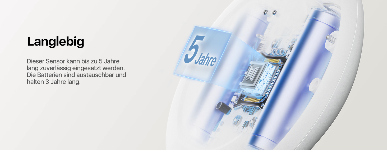 X-Sense Funk-Wassermelder SWS0A mit flachem Gehäuse und Sensorkontakten – Detail 3