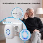COTINSE Hausnotruf-Set mit weissem Empfänger und tragbarem SOS-Sender