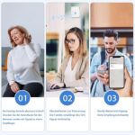 DAYTECH Notrufknopf-Set mit weissem Empfänger, Sendetaste und Handgelenkband