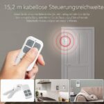 LACORAMO DA-35 Türalarm in Weiss mit Magnetkontakt und zwei Fernbedienungen