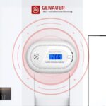 RUNIDUR CO11 Kohlenmonoxidmelder in Weiss mit LCD-Anzeige und Testtaste