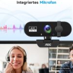Webcam mit Darstellung des eingebauten Mikrofons