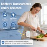 ChunHee CR32 Notruftaste mit Armband und tragbarem Funkempfänger in Weiss