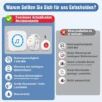 ChunHee CC19 Notrufset mit Empfänger, Notrufknopf zum Umhängen und Armband