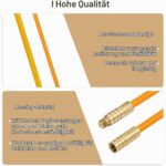 Glasfaser-Einziehstangen-Set vn-003 mit zehn Stangen und neun Aufsätzen