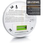Brandson Kohlenmonoxid-Melder in Weiss mit LCD-Anzeige der CO-Konzentration
