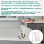 Tuehakny WLAN-Wassermelder mit Sirene und Wassersonde am Kabel