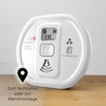 Ei Electronics Ei208D Kohlenmonoxidmelder mit Display, Testknopf und Montageplatte