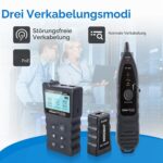 NOYAFA NF-8209 Netzwerkkabel-Tester mit LCD-Anzeige, Fernadapter und Empfänger für die Leitungssuche