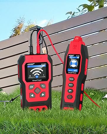 NOYAFA NF-8209 Netzwerkkabel-Tester mit LCD-Anzeige, Fernadapter und Empfänger für die Leitungssuche – Detail 3