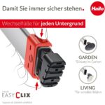 Hailo L80 ComfortLine Alu-Stehleiter mit drei XXL-Stufen, Plattform und Ablageschale